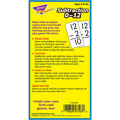 TREND Math Flash Cards (TEPT53103)