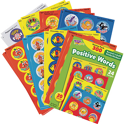 TREND Positive Words Stinky Stickers Variety Pack (TEPT6480)