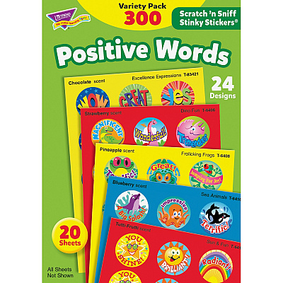 TREND Positive Words Stinky Stickers Variety Pack (TEPT6480)