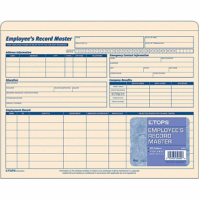 TOPS Letter Record Jacket (TOP3280)