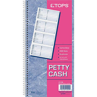 TOPS Duplicate Petty Cash Book (TOP4109)