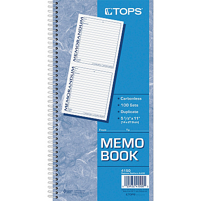 TOPS Memorandum Forms Book (TOP4150)