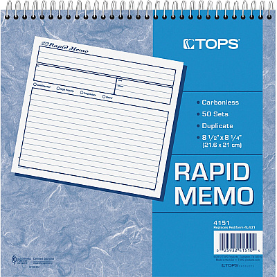 TOPS Rapid Memo Book (TOP4151)