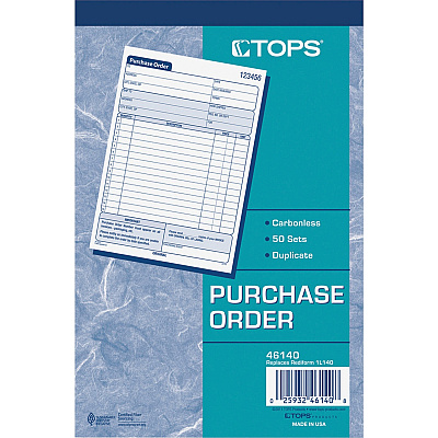 TOPS Carbonless 2-Part Purchase Order Books (TOP46140)