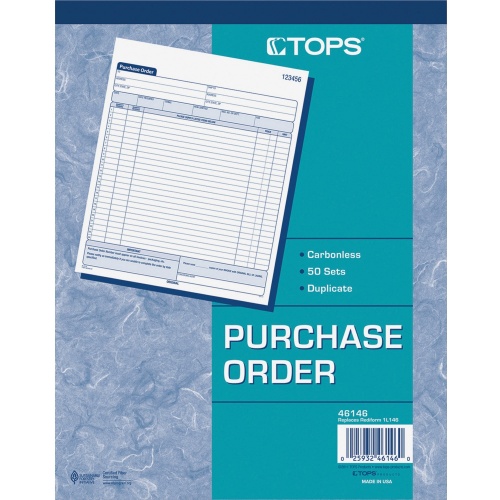 TOPS Carbonless 2-Part Purchase Order Books (46146)
