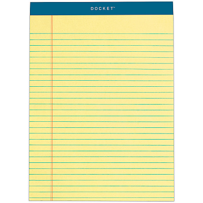 TOPS Docket Letr-Trim Legal Rule Canary Legal Pads (TOP63400)