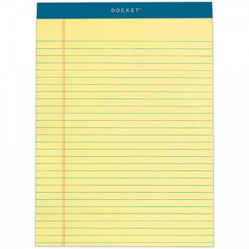 TOPS Docket Letr-Trim Legal Rule Canary Legal Pads (63400)