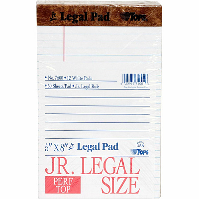 TOPS The Legal Pad Writing Pad (TOP7500)