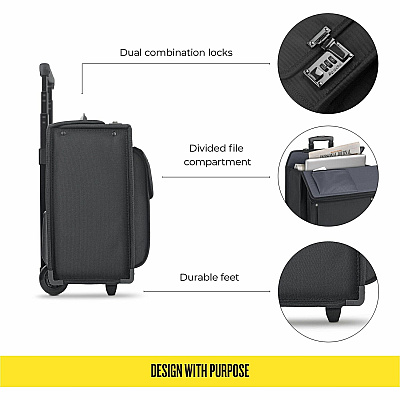 Solo Classic Carrying Case (Roller) for 17" Notebook - Black (USLB784)