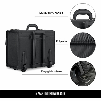 Solo Classic Carrying Case (Roller) for 17" Notebook - Black (USLB784)