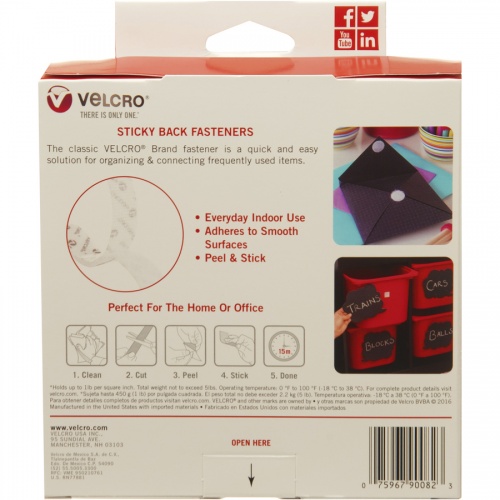 Velcro 90082 General Purpose Sticky Back