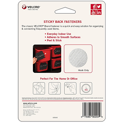 Velcro 90204 General Purpose Sticky Back