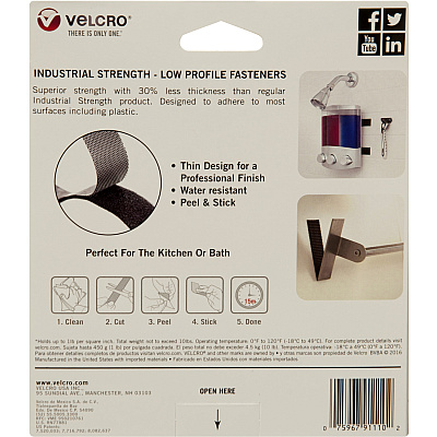 Velcro 91110 Heavy Duty Industrial Strength - Low Profile