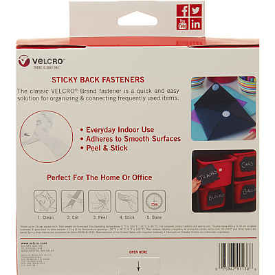 Velcro 91138 General Purpose Sticky Back