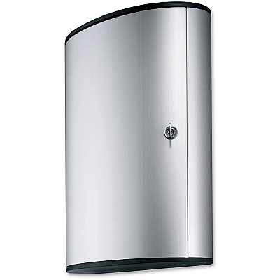 Durable Brushed Aluminum Keyed Lock 72-Key Cabinet (DBL195523)