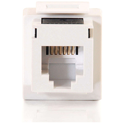 C2G Cat3 Rj12 Keystone Jack White (03801)