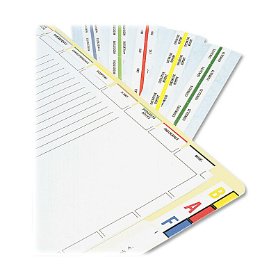 Tabbies Medical Chart Index Divider Sheets (TAB54520)