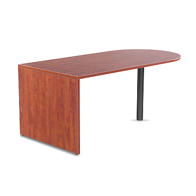 Alera Valencia Series D-Top Desk, 71" x 35.5" x 29.63", Medium Cherry (ALEVA277236MC)