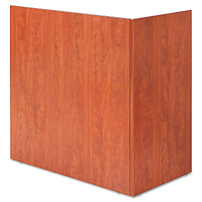 Alera Valencia Reversible Reception Return, 44.13w x 23.63d x 41.5h, Medium Cherry (ALEVA324424MC)