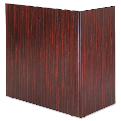 Alera Valencia Reversible Reception Return, 44.13w x 23.63d x 41.5h, Mahogany (ALEVA324424MY)