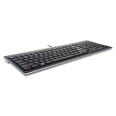 Kensington Slim Type Standard Keyboard, 104 Keys, Black (KMW72357)