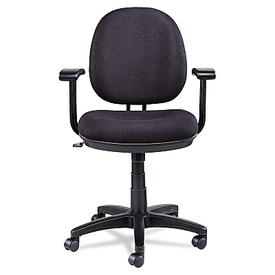 Alera Interval Series Swivel/Tilt Task Chair, Supports Up to 275 lb, 18.42" to 23.46" Seat Height, Black (ALEIN4811)