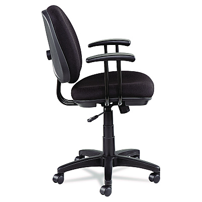 Alera Interval Series Swivel/Tilt Task Chair, Supports Up to 275 lb, 18.42" to 23.46" Seat Height, Black (ALEIN4811)