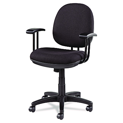 Alera Interval Series Swivel/Tilt Task Chair, Supports Up to 275 lb, 18.42" to 23.46" Seat Height, Black (ALEIN4811)