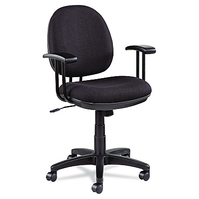 Alera Interval Series Swivel/Tilt Task Chair, Supports Up to 275 lb, 18.42" to 23.46" Seat Height, Black (ALEIN4811)