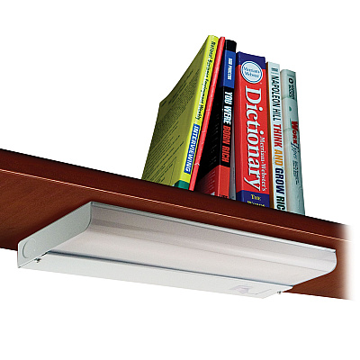 Ledu Low-Profile Under-Cabinet LED-Tube Light Fixture with (1) 9 W LED Tube, Steel Housing, 18.25" x 4" x 1.75", White (LEDL9011)