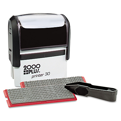 COSCO 2000PLUS Create-A-Stamp One-Color Address Kit, Custom Message, Black (COS030600)