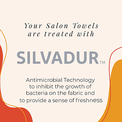 Microfiber Salon Towels - Silvadur Treated (black) 90 Gr, Case Of 192 (M915109BK-SLV)