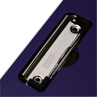 Mobile OPS Portfolio Clipboard with Low-Profile Clip, Portrait Orientation, 0.5" Clip Capacity, Holds 8.5 x 11 Sheets, Blue (BAU61633)