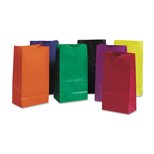 Pacon Rainbow Bags, 6" x 11", Assorted Bright, 28/Pack (0072140)