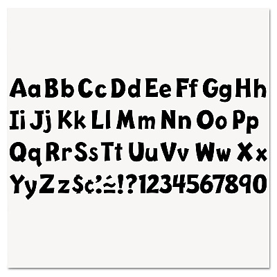 TREND Ready Letters Playful Combo Set, Black, 4"h, 216/Set (TEPT79741)
