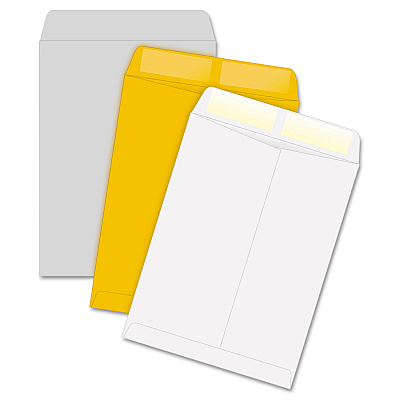Quality Park Catalog Envelope, 28 lb Bond Weight Kraft, #10 1/2, Square Flap, Gummed Closure, 9 x 12, White, 100/Box (QUA41413)