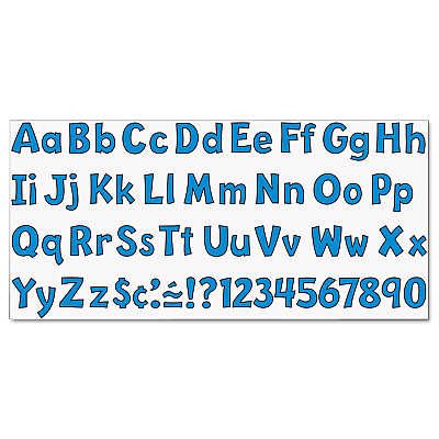 TREND Ready Letters Playful Combo Set, Blue, 4"h, 216/Set (TEPT79744)