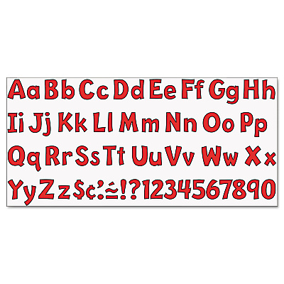 TREND Ready Letters Playful Combo Set, Red, 4"h, 216/Set (TEPT79742)
