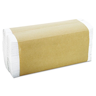 General Supply C-Fold Towels, 1-Ply, 11 x 10.13, White, 198/Pack, 12 Packs/Carton (GEN1510B)