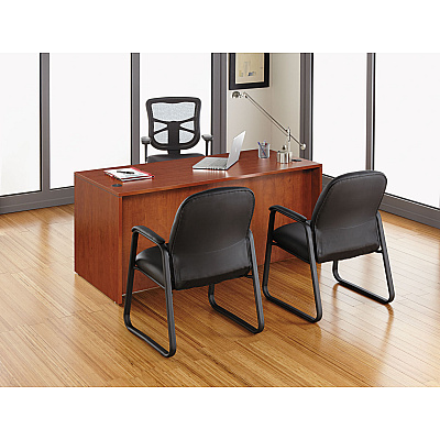 Alera Elusion Series Mesh High-Back Multifunction Chair, Supports Up to 275 lb, 17.2" to 20.6" Seat Height, Black (ALEEL41ME10B)
