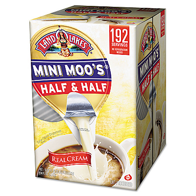 Land O' Lakes Mini Moo's Half and Half, 0.3 oz, 192/Carton (ITD827976)