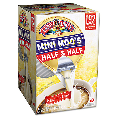 Land O' Lakes Mini Moo's Half and Half, 0.3 oz, 192/Carton (ITD827976)