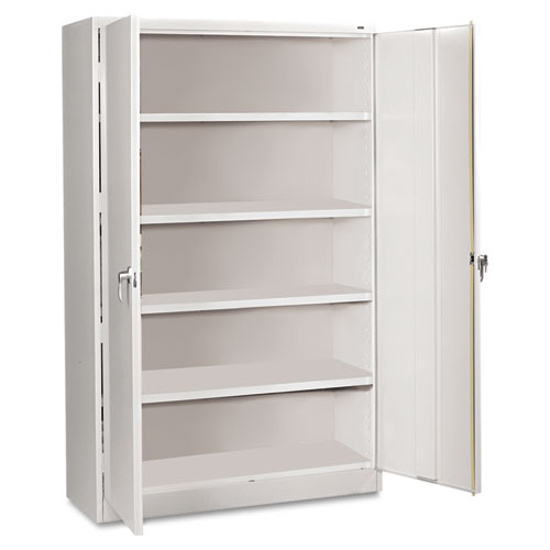 Tennsco Assembled Jumbo Steel Storage Cabinet, 48w x 24d x 78h, Light Gray (J2478SULGY)