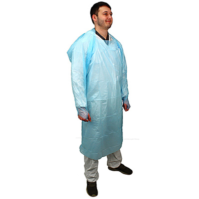 Impact 45 In. Isolation Gown L/s Elastic Wrists, Blue, 100/cs, Case Of 100 (MCPE-45B)