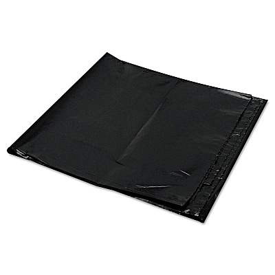 Trinity Plastics Low-Density Can Liners, 56 gal, 1.6 mil, 43" x 47", Black, Flat Pack, 100/Carton (TRNML4347X)