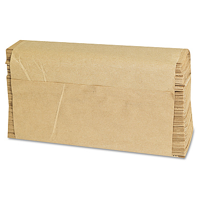 GEN Folded Paper Towels, Multifold, 9 x 9.45, Natural, 250 Towels/Pack, 16 Packs/Carton (GEN1508)