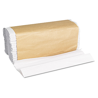 General Supply C-Fold Towels, 1-Ply, 11 x 10.13, White, 198/Pack, 12 Packs/Carton (GEN1510B)