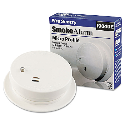 Kidde Battery-Operated Smoke Alarm Unit, 9V, 3.88" Diameter (KID0914E)