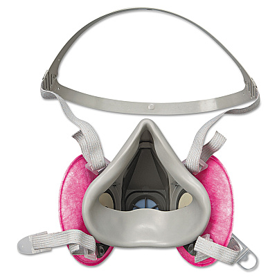 3M Half Facepiece Respirator 6000 Series, Reusable, Medium (MMM6291)