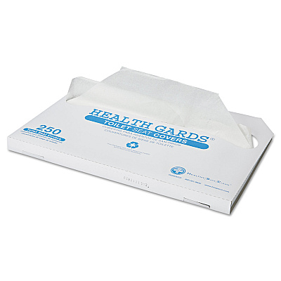 HOSPECO Health Gards Toilet Seat Covers, Half-Fold, 14.25 x 16.5, White, 250/Pack, 4 Packs/Carton (HOSHG1000)